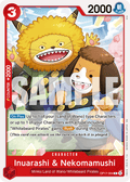Inuarashi & Nekomamushi OP17-004 standaard Engelse kaart, One Piece Card Game