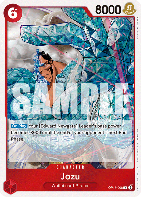 Jozu OP17-008 standaard Engelse kaart, One Piece Card Game
