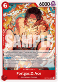 Portgas.D.Ace OP17-013 standaard Engelse kaart, One Piece Card Game