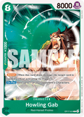 Howling Gab OP17-024 standaard Engelse kaart, One Piece Card Game