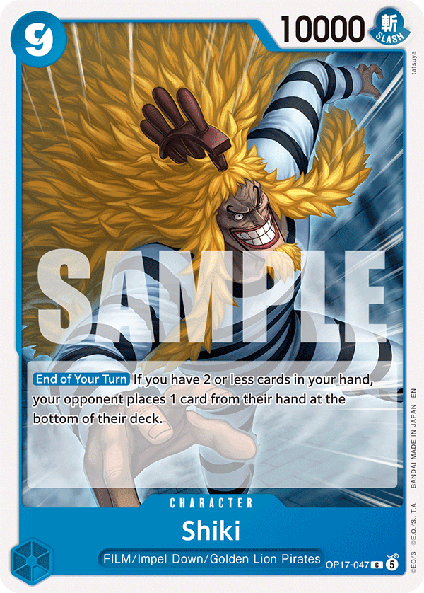 Shiki OP17-047 standaard Engelse kaart, One Piece Card Game
