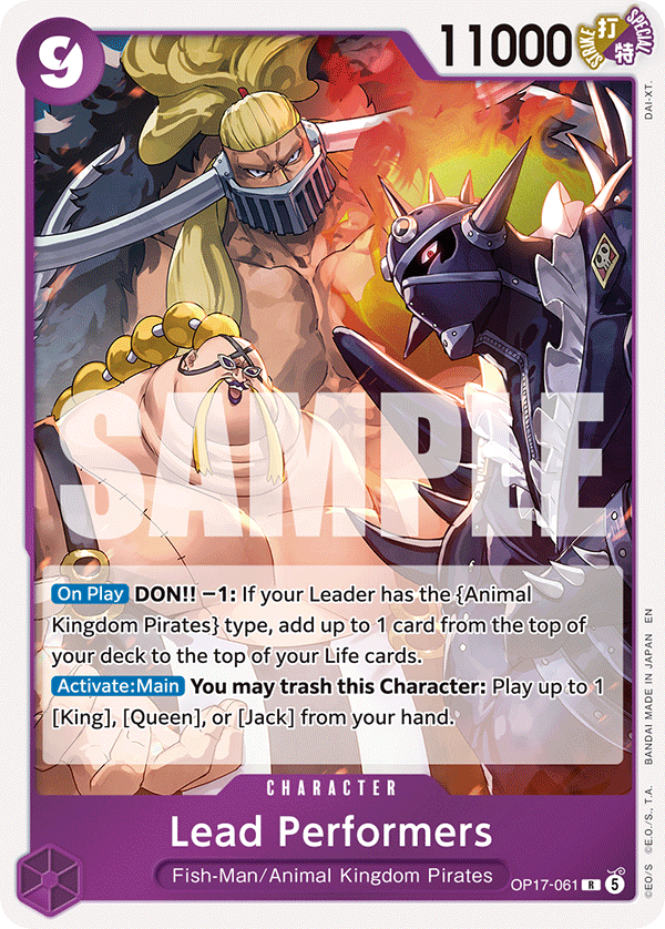 Lead Performers OP17-061 standaard Engelse kaart, One Piece Card Game