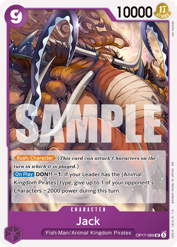 Jack OP17-069 standaard Engelse kaart, One Piece Card Game
